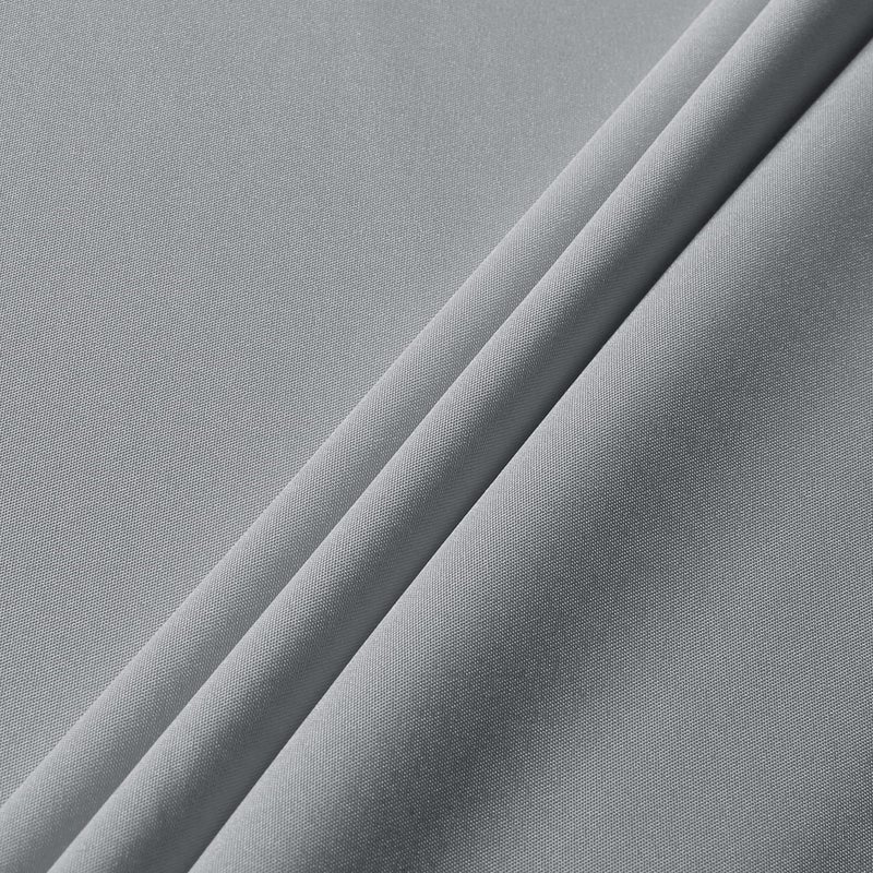 sancua Round Tablecloth - 60 Inch - Water Resistant Spill Proof Washable Polyester Table Cloth Decorative Fabric Table Cover for Dining Tables  Buffet Parties and Camping  Silver Grey - Image 5